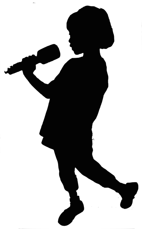 karaoke clipart singer silhouette