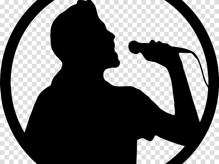 karaoke clipart singer silhouette