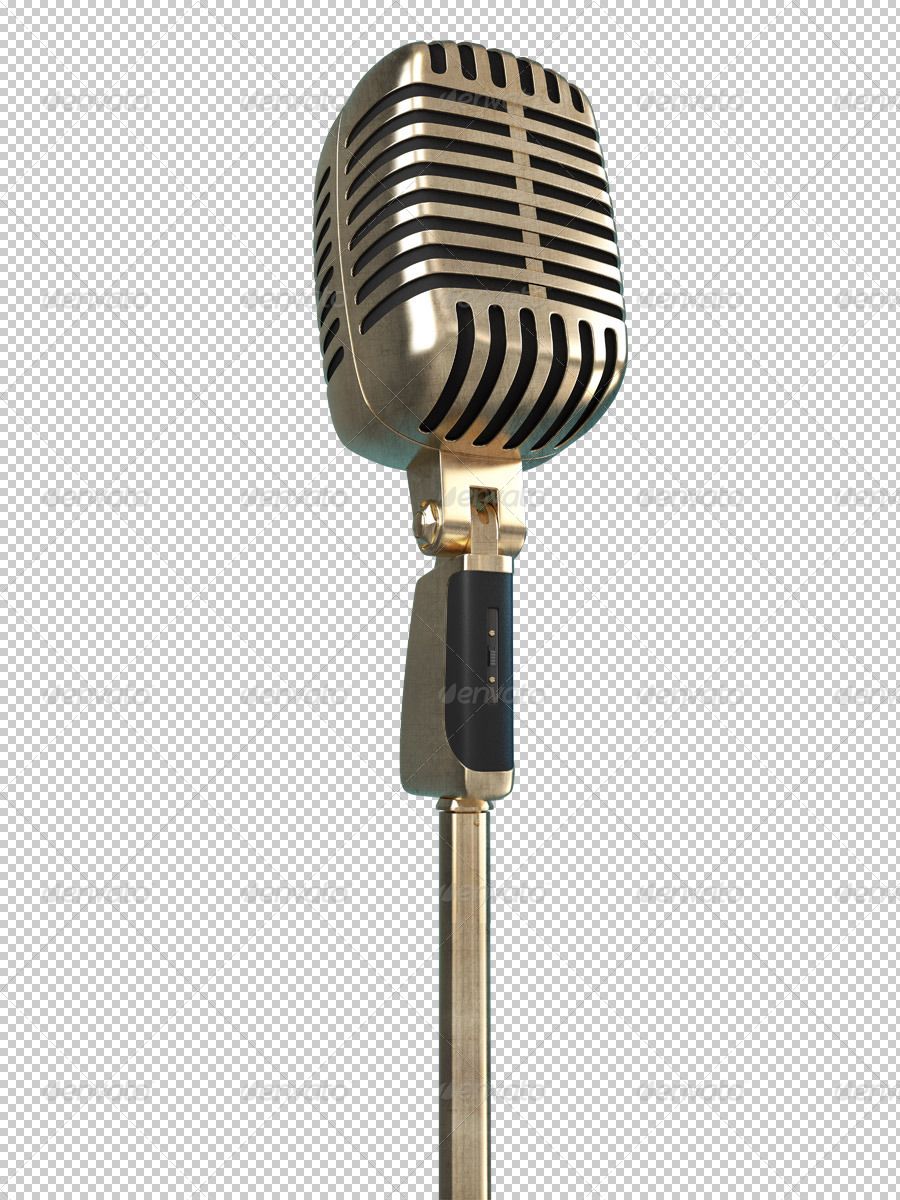 karaoke clipart vintage microphone