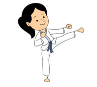 karate clipart