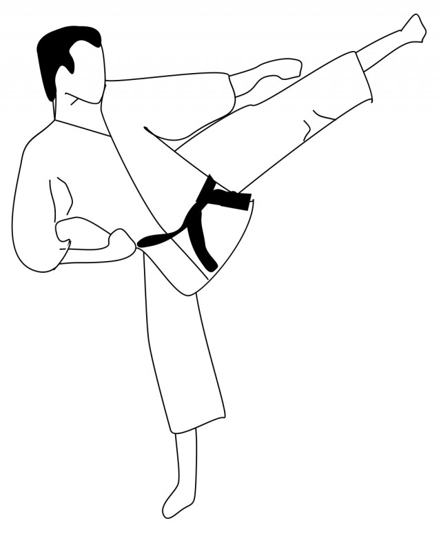 Free cartoon download clip. Karate clipart animated