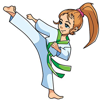Free cartoon download clip. Karate clipart animated