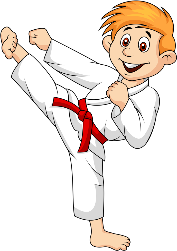 karate clipart boy
