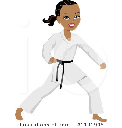 karate clipart female