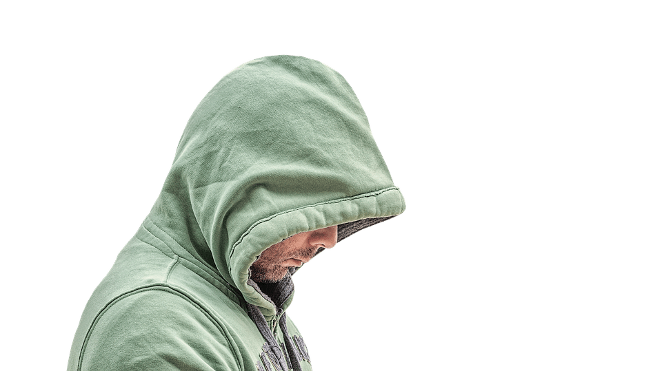 Man with green hoodie. Karate clipart jacket