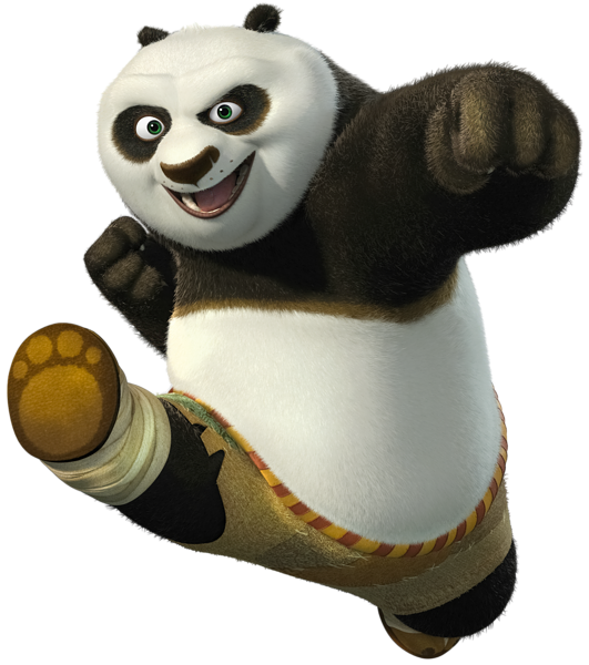 panda clipart karate