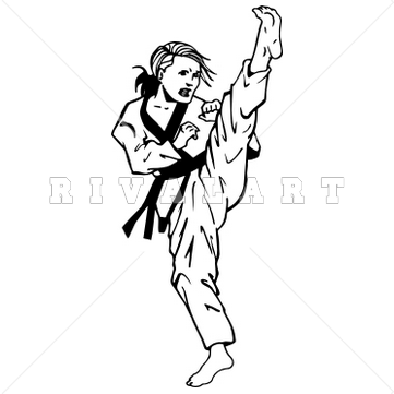 karate clipart taekwondo