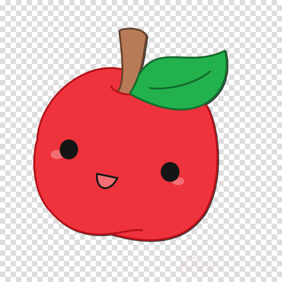 kawaii clipart apple