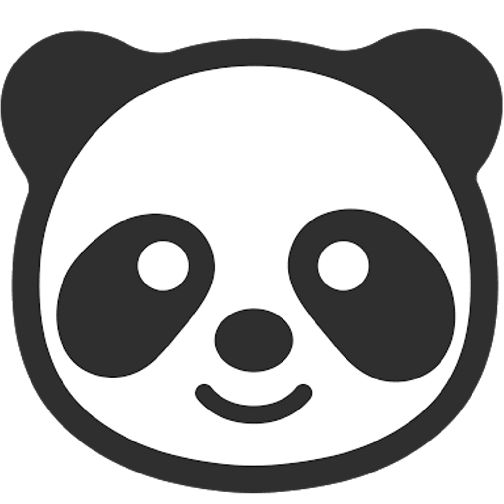 panda clipart kawii