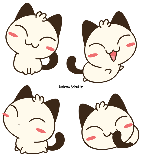 Kawaii clipart cat. Pin by on jubchay