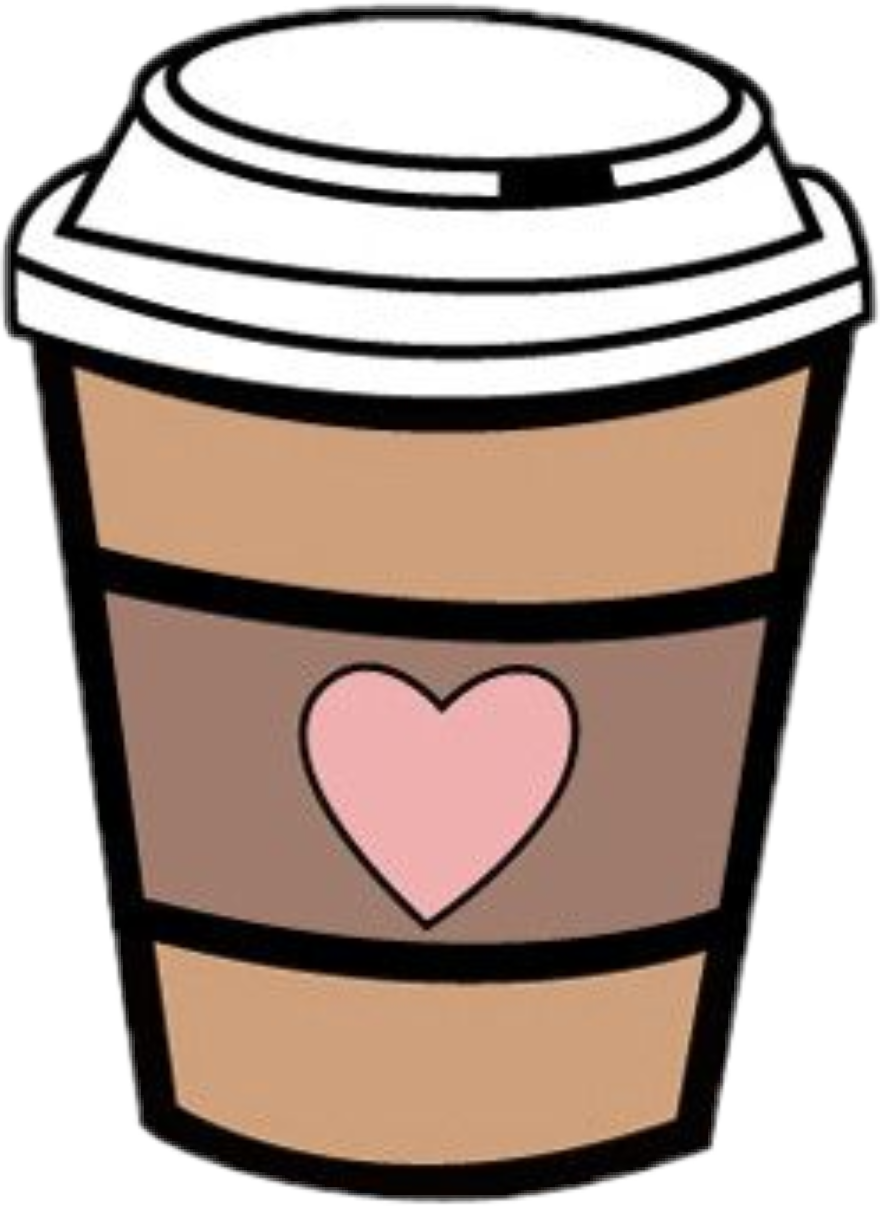 Pin by the moon. Kawaii clipart coffee mug
