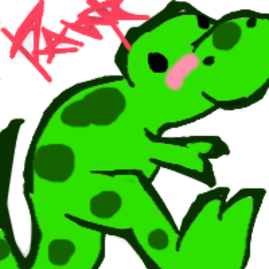 Dino by exuilt on. Kawaii clipart frog