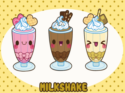 Milkshake clipart kawaii. Cute food drawings wallpaper
