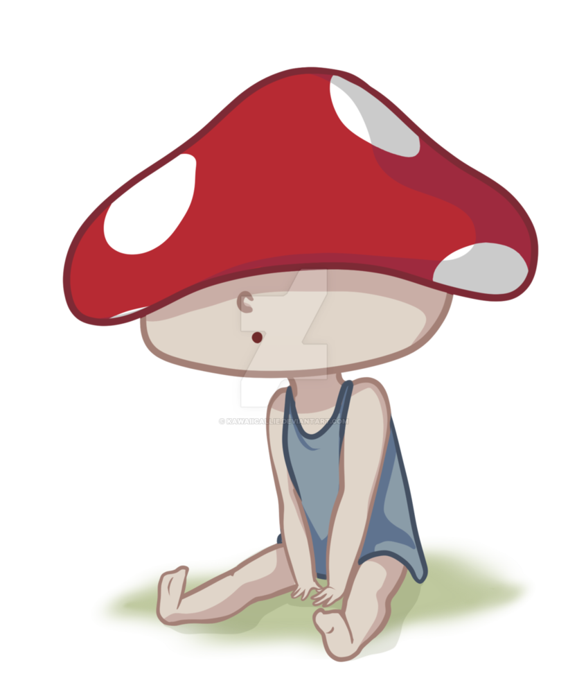 Child by kawaiicallie on. Kawaii clipart mushroom