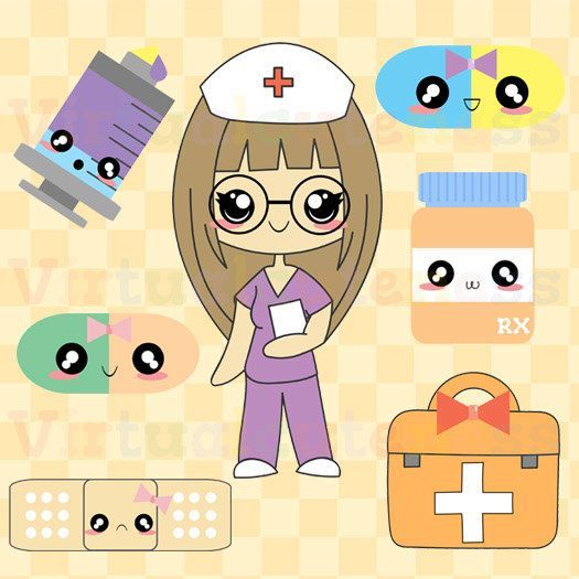 Kawaii clipart nurse. Doctor cute medical clip