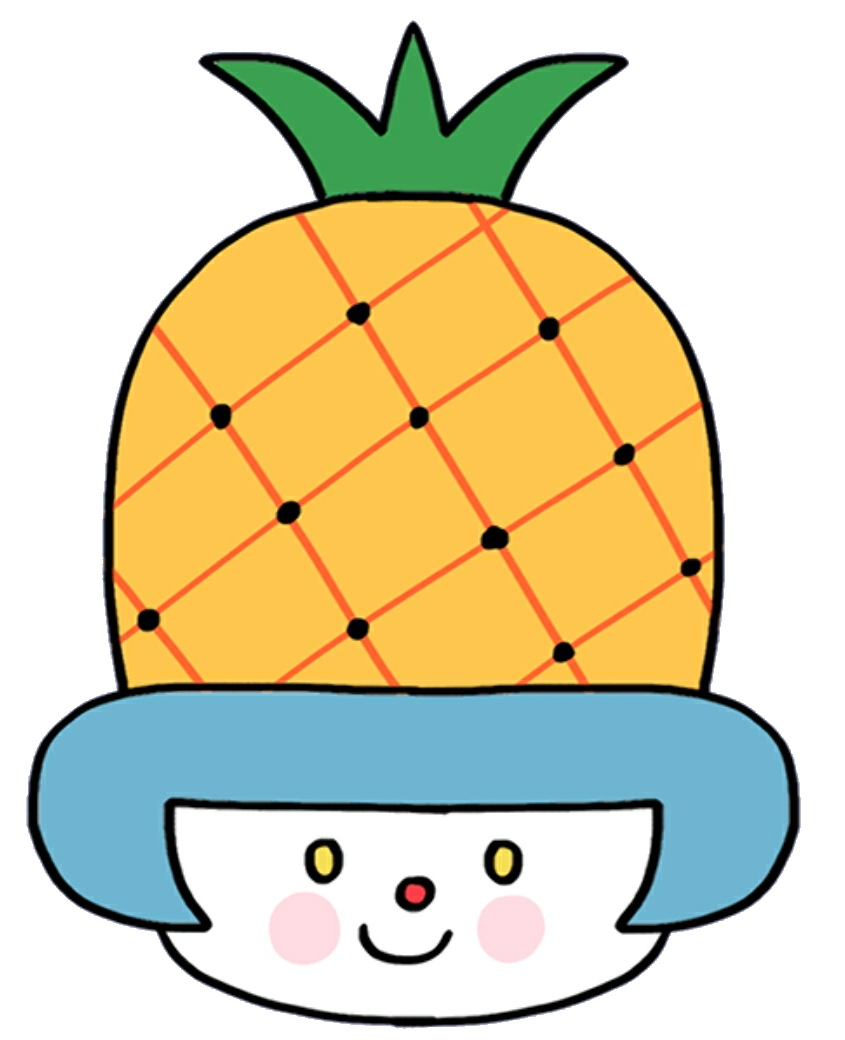 kawaii clipart pineapple