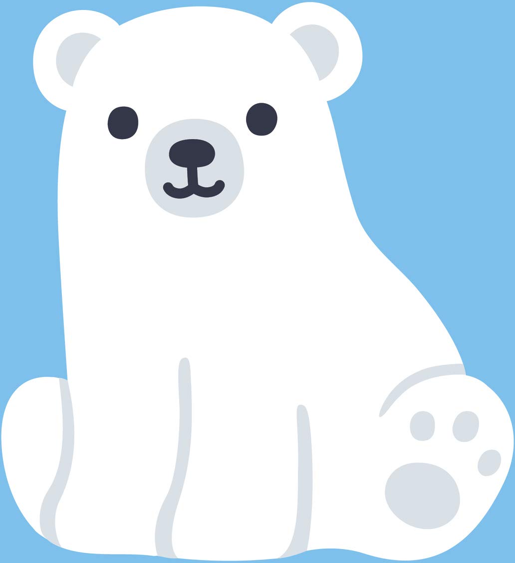 kawaii clipart polar bear
