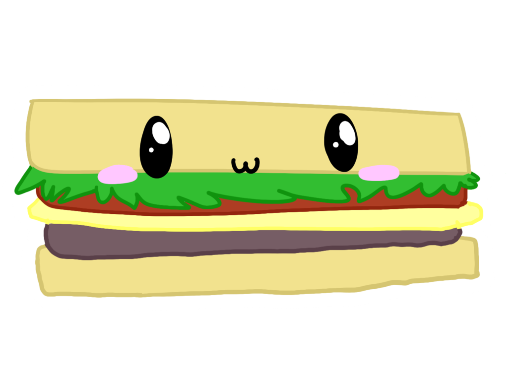 kawaii clipart sandwich