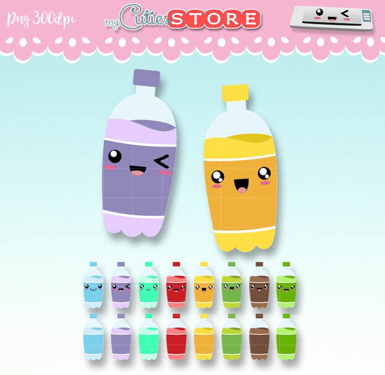 kawaii clipart soda