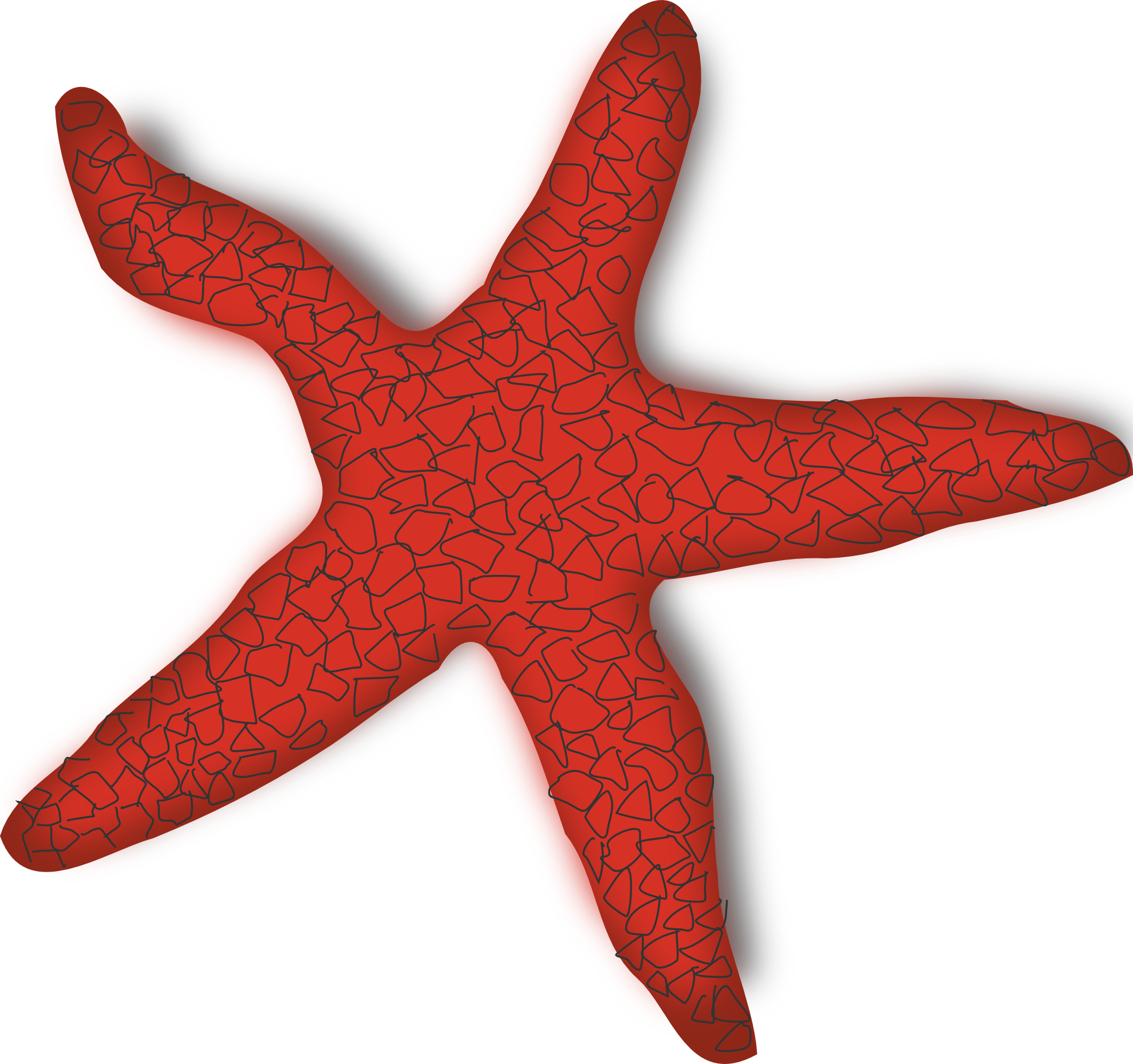 Kawaii clipart starfish. Orange panda free images