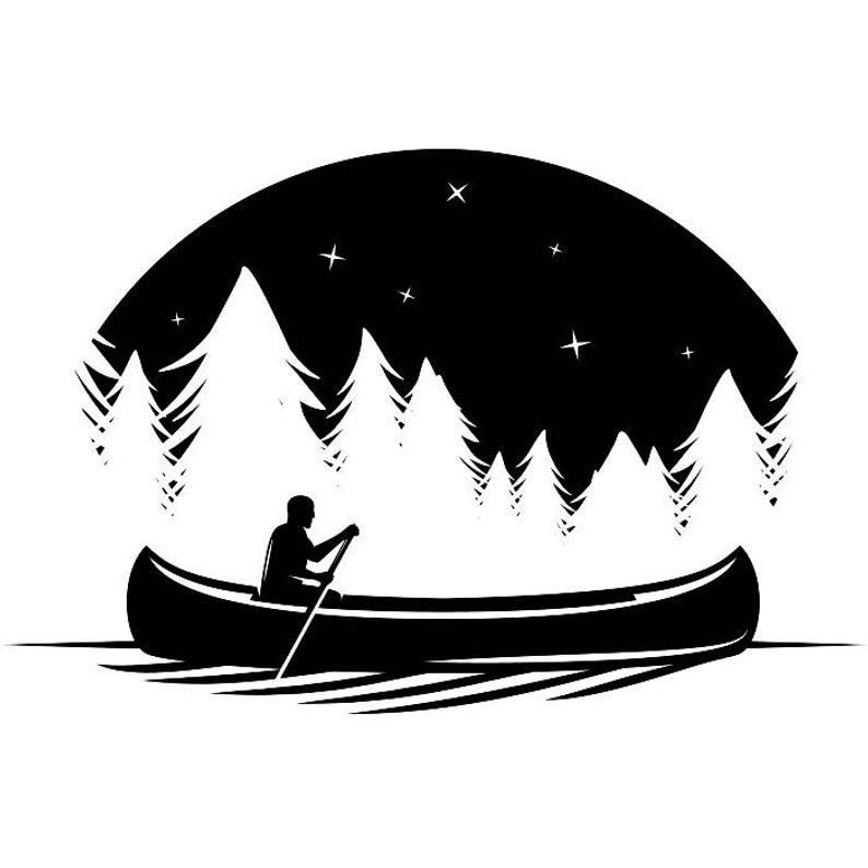 Kayak logo whitewater rafting. Kayaking clipart canoe river