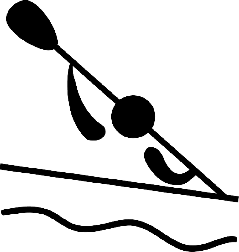 kayaking clipart cartoon