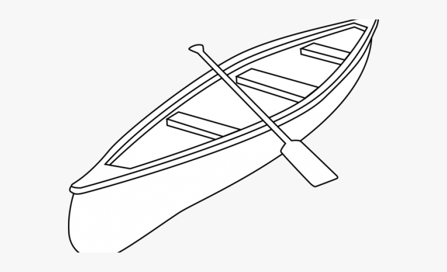 Kayaking clipart outline. Kayak drawing of a