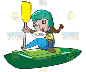 kayak clipart female