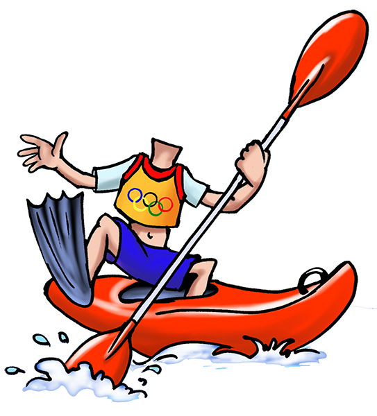 Kayaking clipart comic. Cartoon yourself from photo