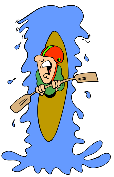 Kayaking clipart whitewater kayak. Trivia kayaker