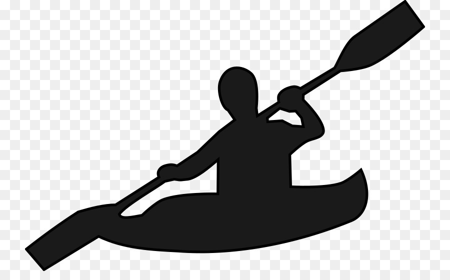 Boat cartoon illustration . Kayaking clipart silhouette