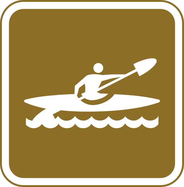 kayaking clipart vector