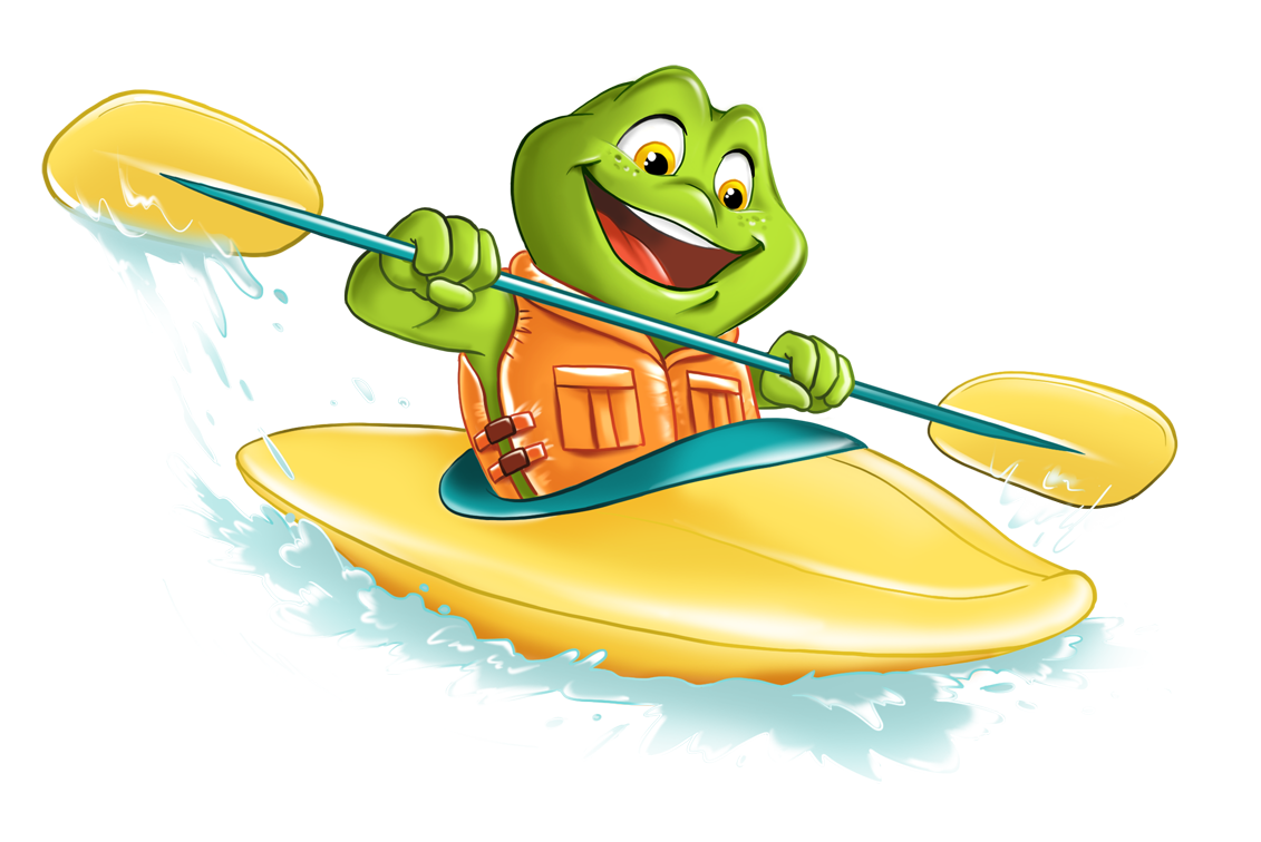 Kayaking clipart canoeing. Froggy canoe deveo media