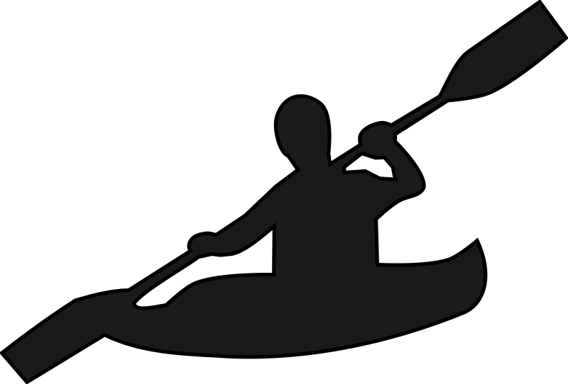 Club silhouette at getdrawings. Kayaking clipart kid