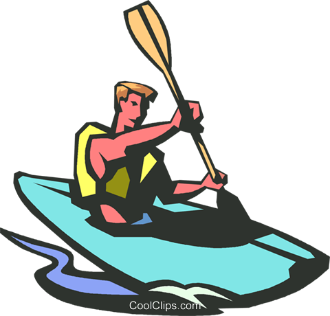 Clip art boating water. Kayaking clipart rafting