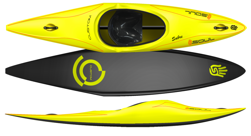 Kayaking clipart line kayak. Custom kayaks soul waterman