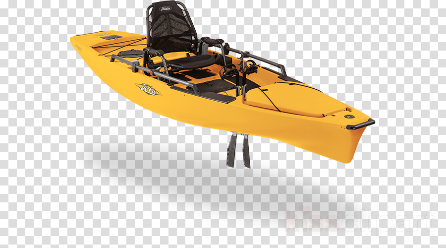 kayak clipart yellow boat