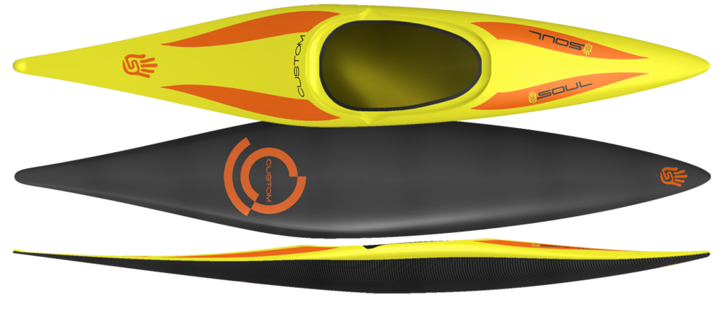 Custom kayaks soul waterman. Kayaking clipart yellow boat