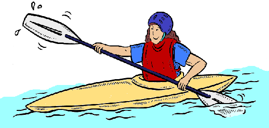 kayak clipart canoeing