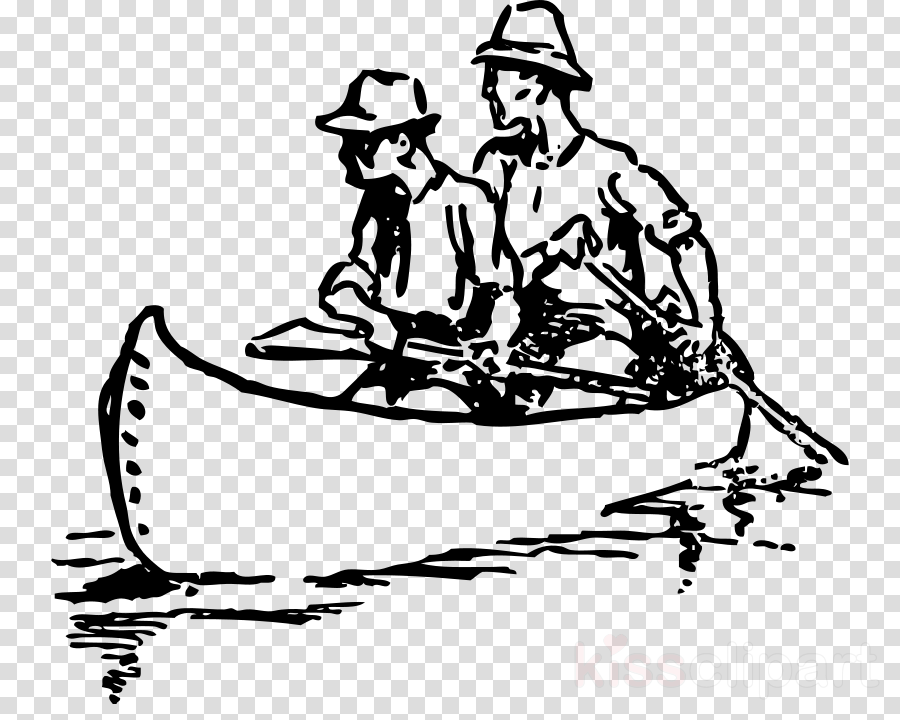 kayaking clipart drawing