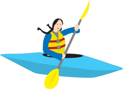 kayaking clipart kayak girl