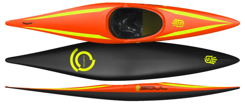 Custom kayaks soul waterman. Kayaking clipart line kayak