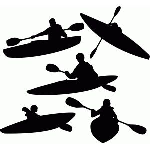 kayaking clipart shadow