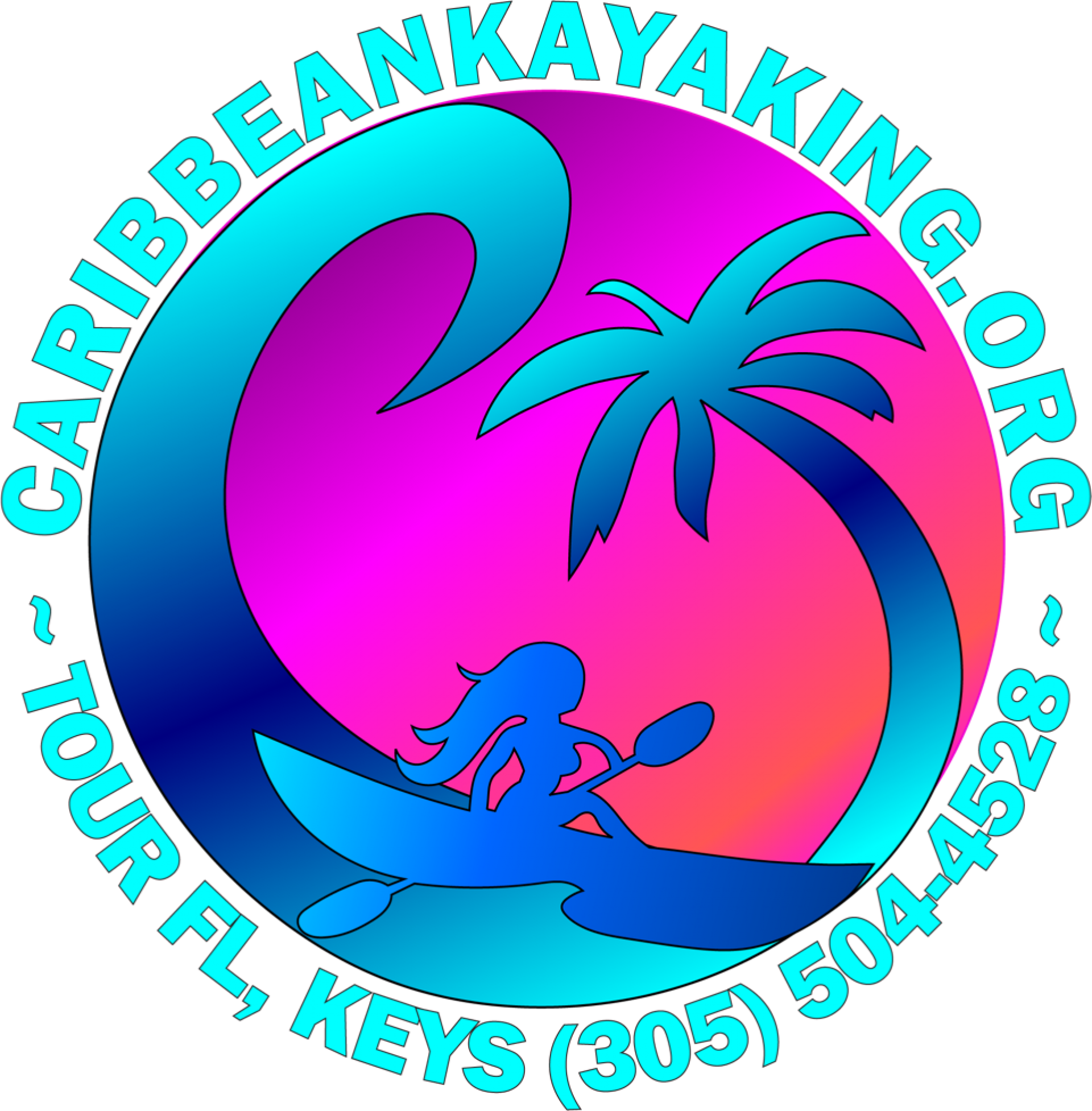 Caribbean tours llc drive. Kayaking clipart symbol