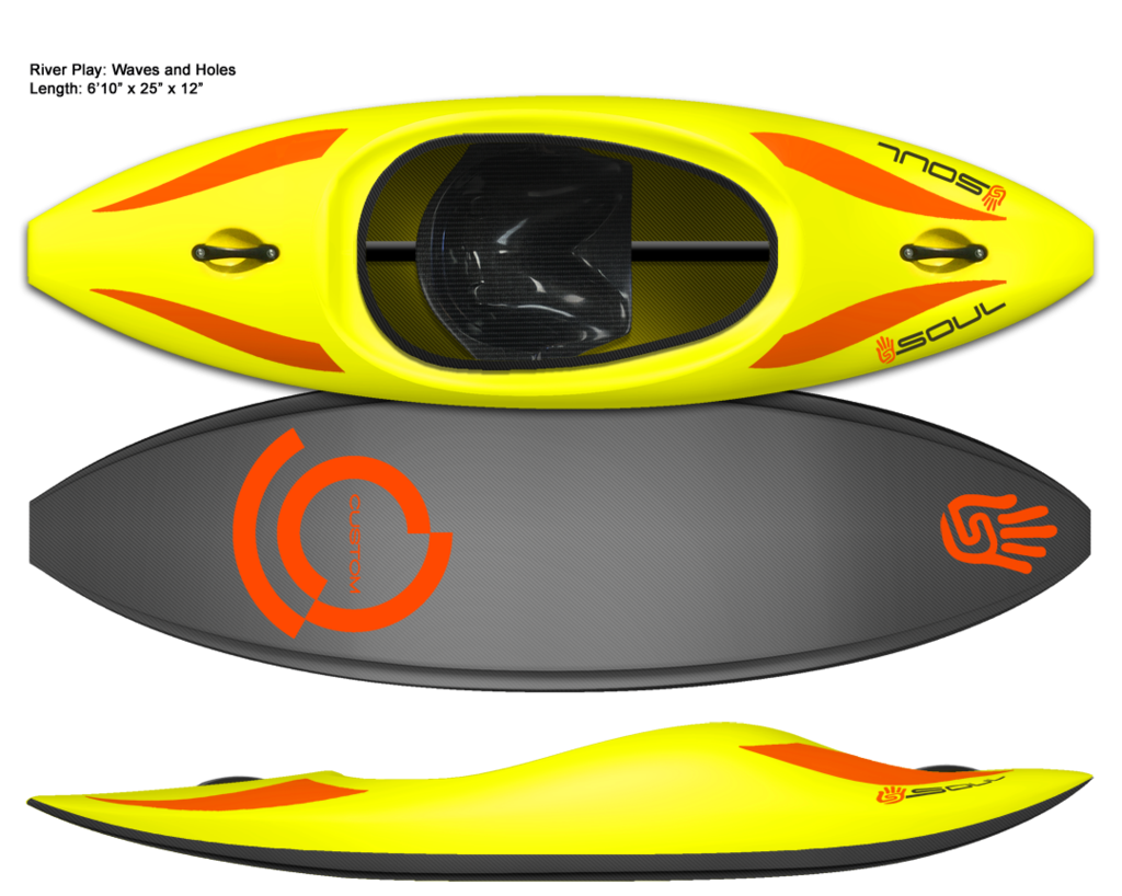 Custom kayaks soul waterman. Kayaking clipart whitewater kayak