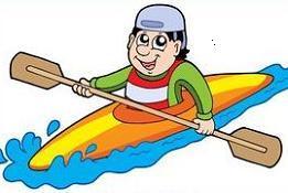 kayaking clipart