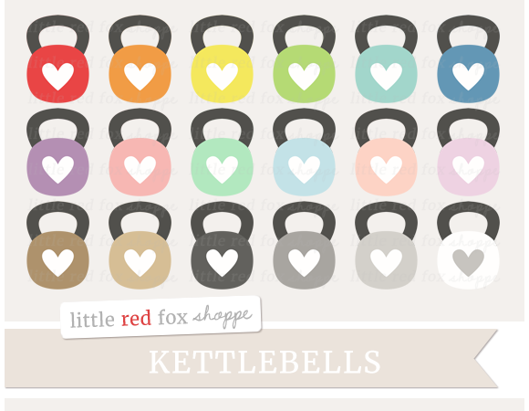 kettlebell clipart red