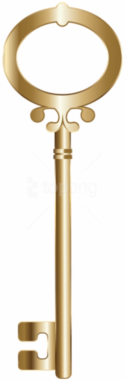 key clipart brass