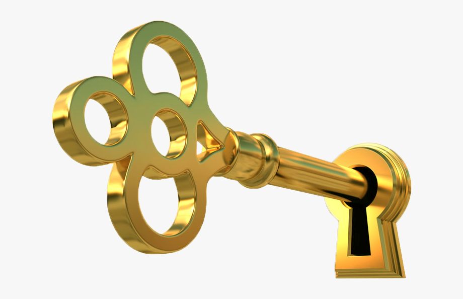 key clipart gold key