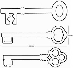 key clipart template